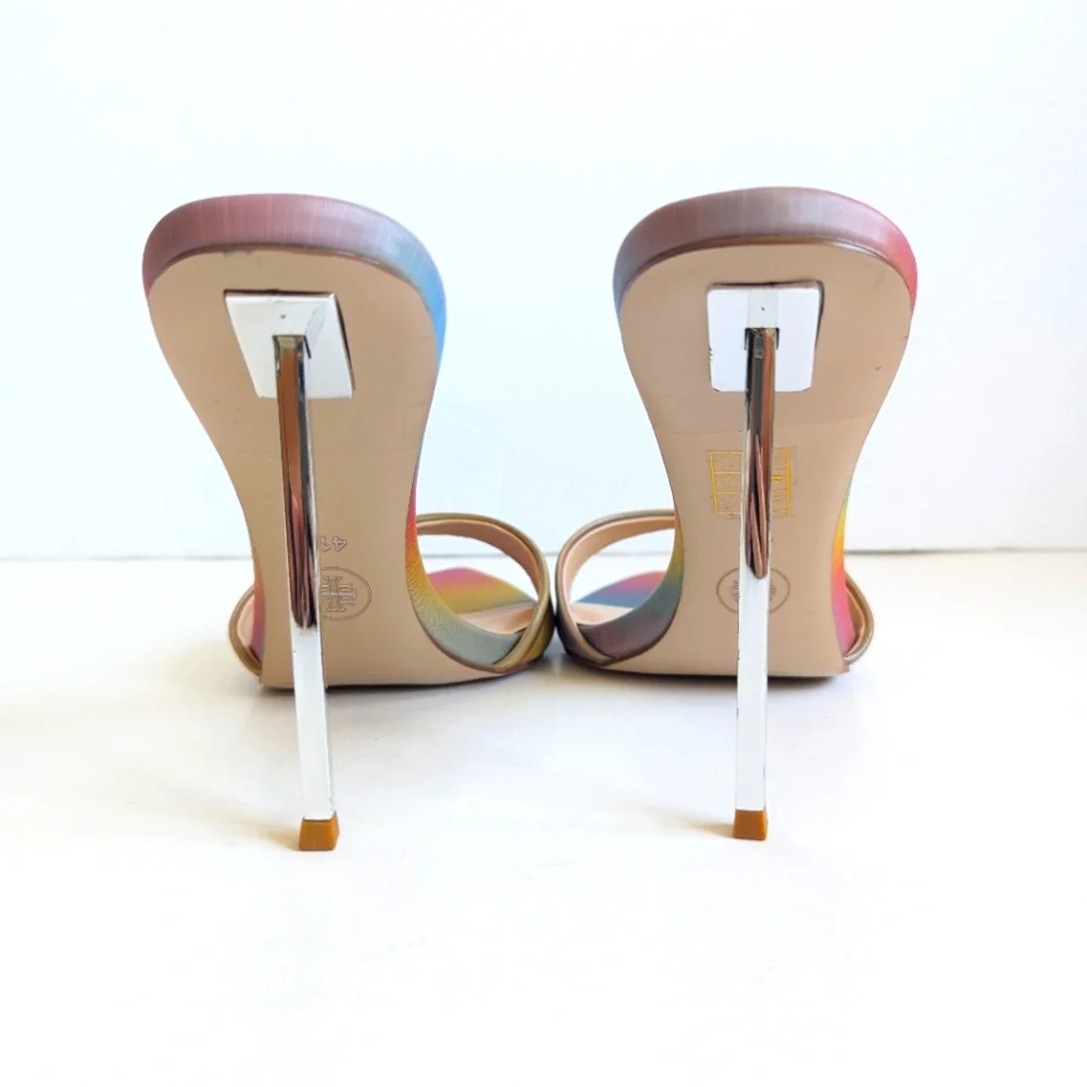 Iridescent Pointed Toe Stiletto Mule Heel - Women - Picture 11 of 16